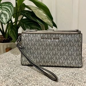 Silver Michael Kors Wristlet